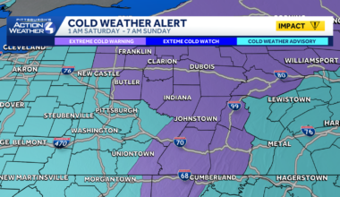 Western Pennsylvania to be hit with subzero wind chills
