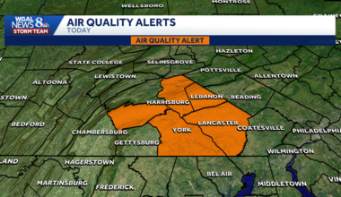 Air quality alert in effect for parts of south-central Pa.
