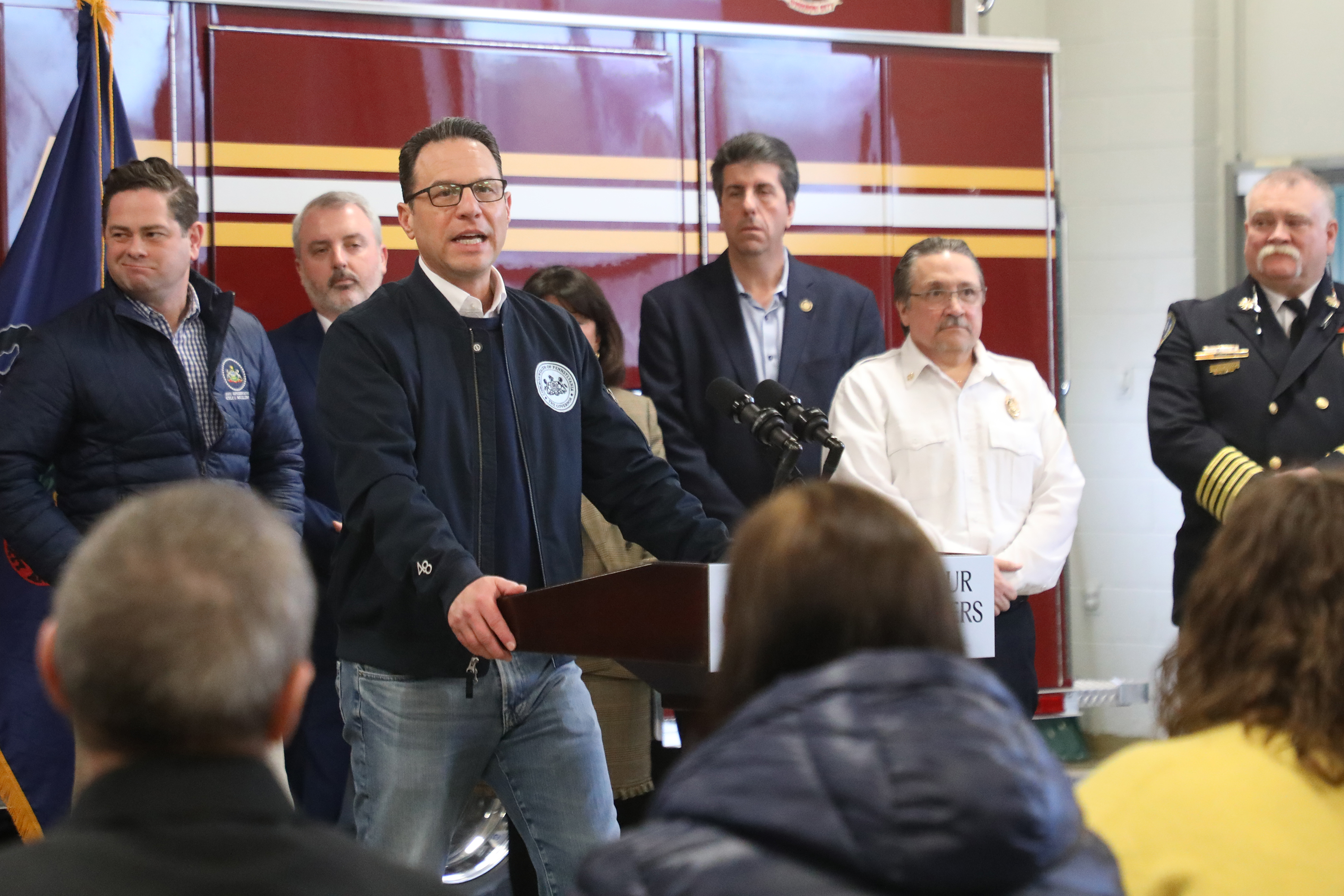 Governor Josh Shapiro expresses gratitude for first responders quick action...