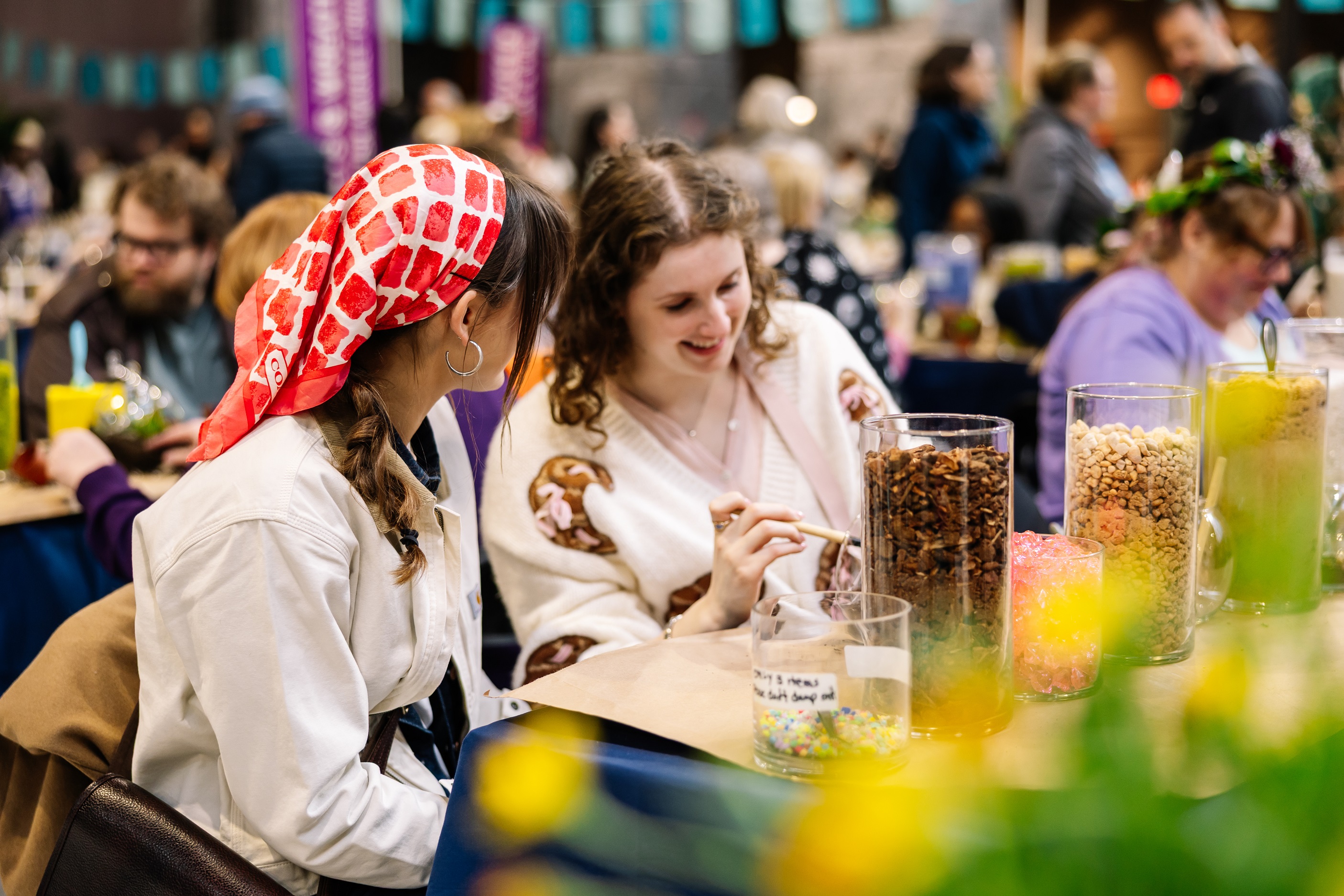 Expanded due to popular demand, Artisan Row returns bigger than ever, inviting guests to create floral and garden-inspired keepsakes alongside skilled local artisans. (COURTESY OF BECCA MATHIAS)