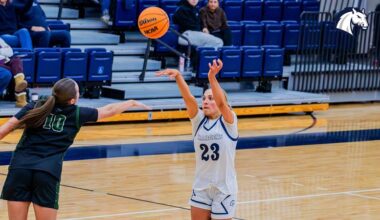 Chargers win third straight with late road rally past Lake Erie, 62-55