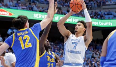 Stevenson and Trimble carry No. 11 North Carolina past Pittsburgh, 79-65