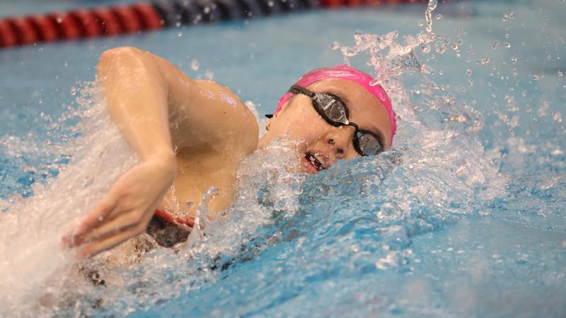 Women's Swimming Breaks Two Program Records at Ivy Championships