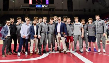 Wrestling Outlasts Rider on Senior Day, 22-18