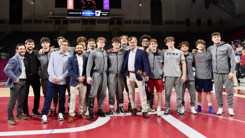 Wrestling Outlasts Rider on Senior Day, 22-18