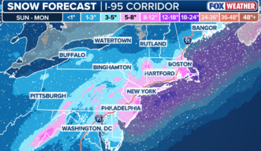 12–18 inches possible in Philadelphia region: NJ, DE Blizzard Warning issued
