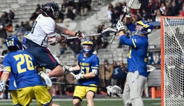 Men's Lacrosse Overwhelms Delaware, 14-6