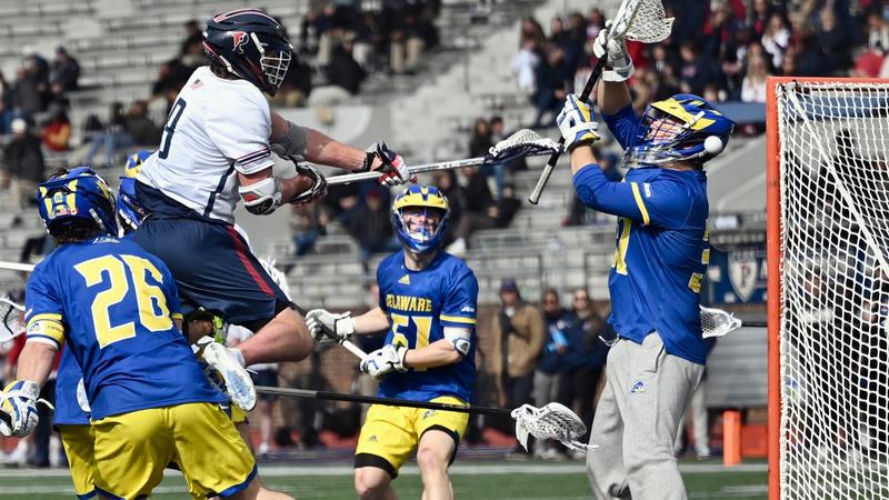 Men's Lacrosse Overwhelms Delaware, 14-6