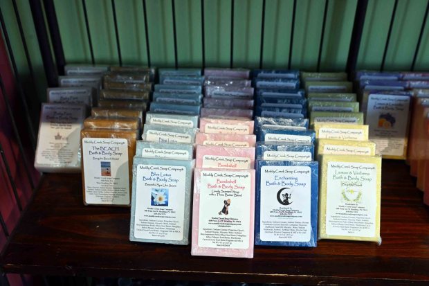 Soaps are one of the specialty items at the Muddy Creek Soap Company at 608 Penn Avenue in West Reading. (BILL UHRICH/MEDIANEWS GROUP)