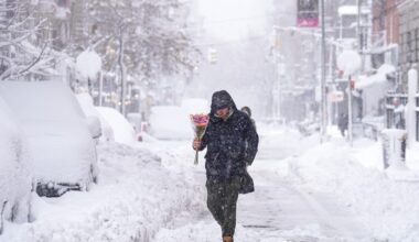 February 2026 blizzard snow totals by state: NY, NJ, PA, DC, VA, MD, DE, CT