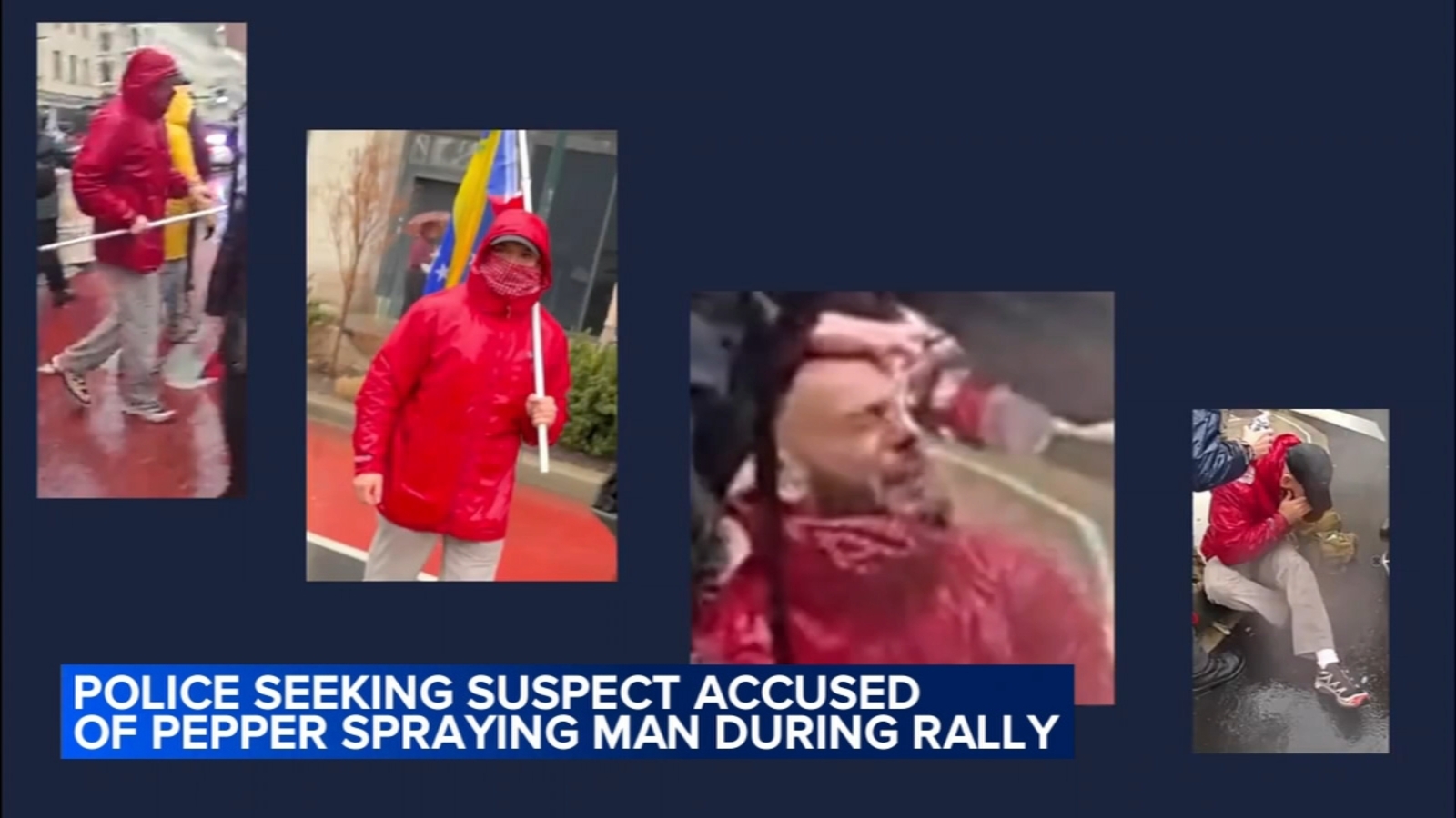Philadelphia police seek suspect in pepper‑spray assault at Center City rally