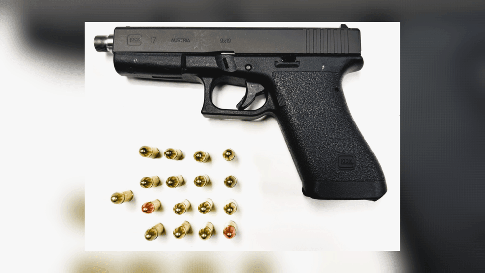 Officers located a weapon and ammunition inside a car during an illegal car rally in Prince George's County, Maryland. (PGPD)