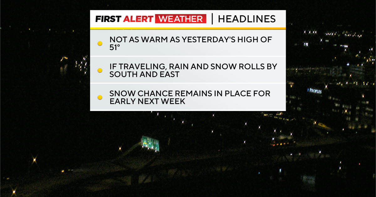 Pittsburgh will have cooler temperatures on Thursday, rain and snow possible this weekend