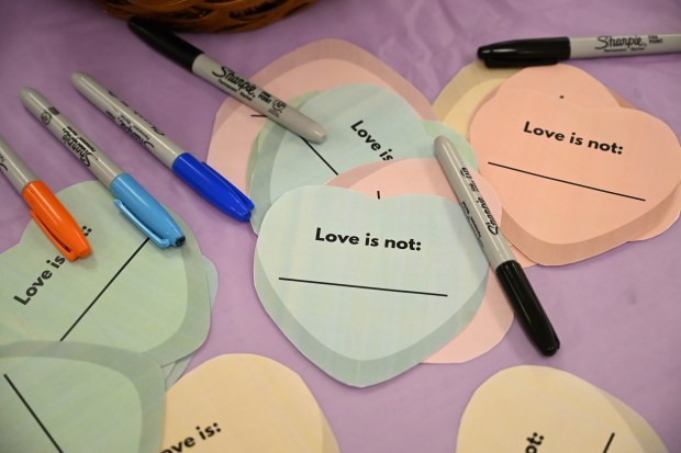 The Northampton County District Attorney hosts a panel discussion addressing teen dating violence Tuesday,Feb. 24, 2026, at the Forks Township Community Center. The discussion addressed concerns with regard to the legislative and law enforcement response, present resources available to teen victims, and solicit questions and comments from the community in general with regard to teen dating violence. (Amy Shortell/The Morning Call)