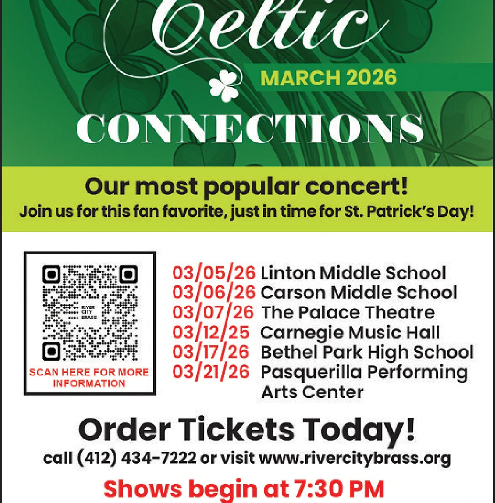 SATURDAY, FEBRUARY 28, 2026 Ad - River City Brass Band