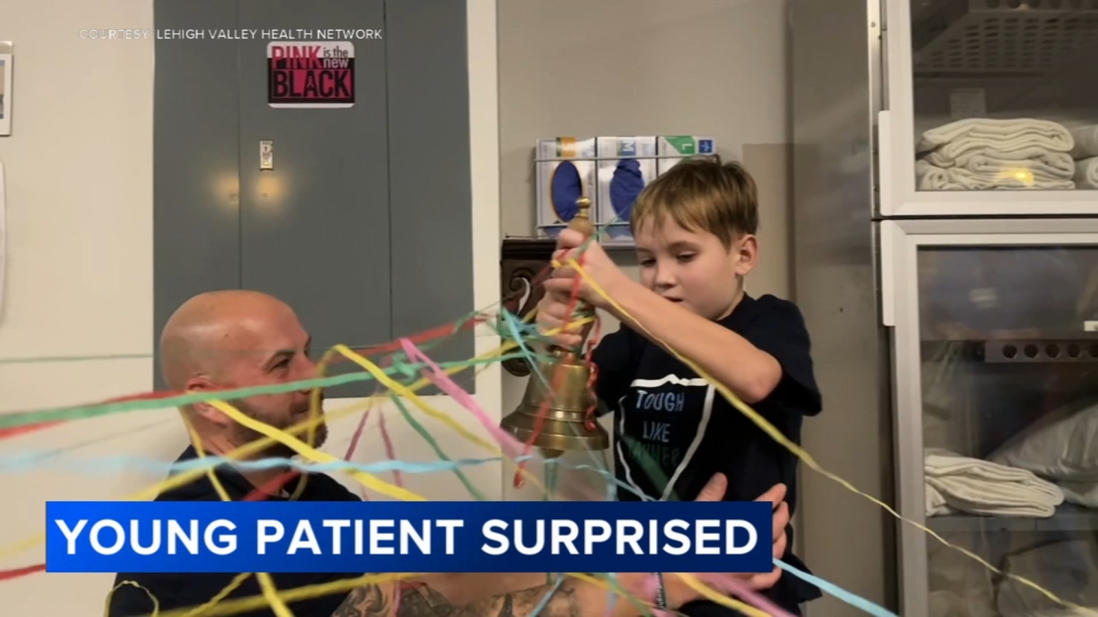 Young cancer survivor rings the bell, gets Eagles-filled surprise after last treatment at Lehigh Valley Topper Cancer Institute