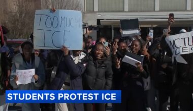 Upper Darby High School students walk out to protest ICE enforcement