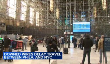 Downed wires cause Amtrak disruptions between Philadelphia and New York