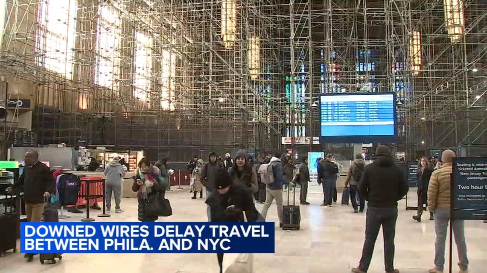 Downed wires cause Amtrak disruptions between Philadelphia and New York