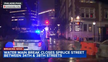 Water main break closes Spruce Street near Penn Medicine hospitals in University City
