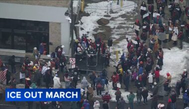 Protesters gather outside Philadelphia ICE office in Chinatown
