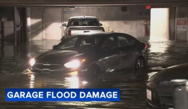 Flooding at Philadelphia parking garage on Callowhill Street affects nearly 20 vehicles
