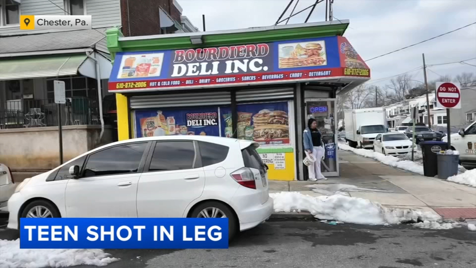 Teenager shot in the leg outside deli in Chester, Pennsylvania