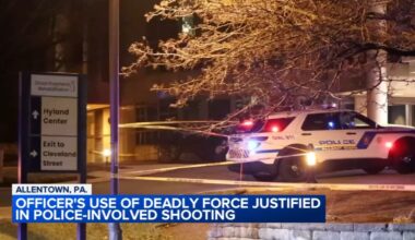 Lehigh County District Attorney: Officer's use of deadly force justified in Allentown police-involved shooting