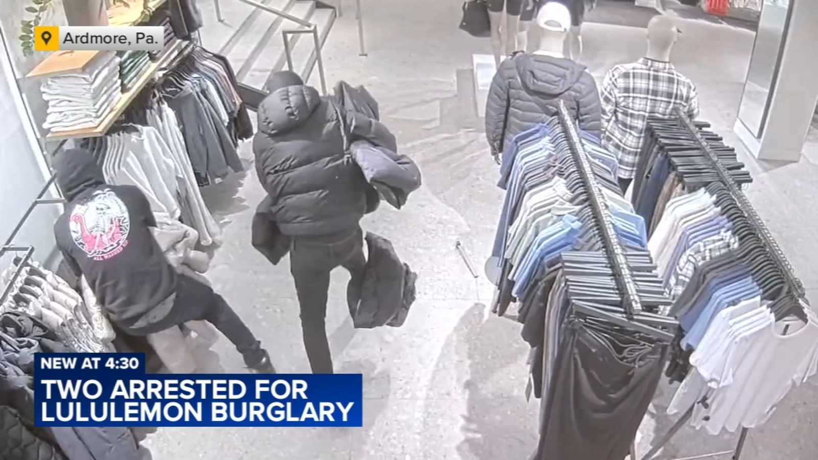 Two Philadelphia men charged in Lululemon burglary on the Main Line