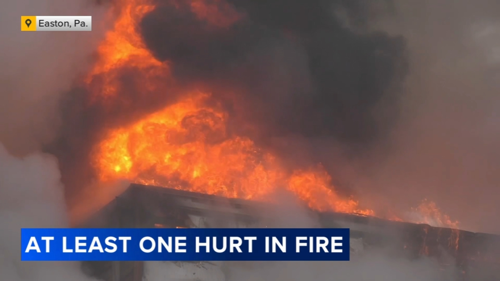 Firefighter, 3 others injured in Easton, Pennsylvania blaze