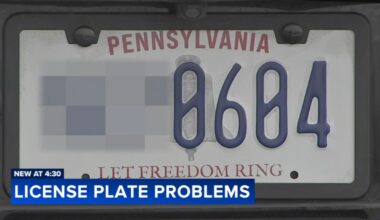 Drivers receiving wrong toll bills due to new Pennsylvania plate design