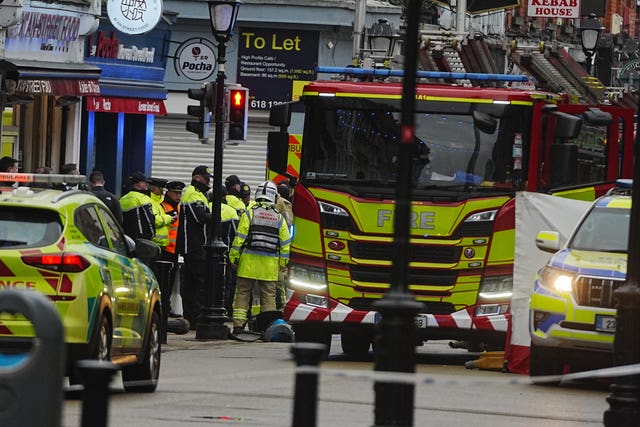 The scene on Talbot Street in Dublin city centre 