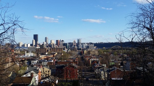 Pittsburgh from the Arch Street Staircase