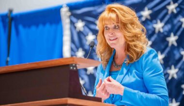 State Treasurer Stacy Garrity received the endorsement of the Pennsylvania GOP on Sept. 20, 2025, during the party