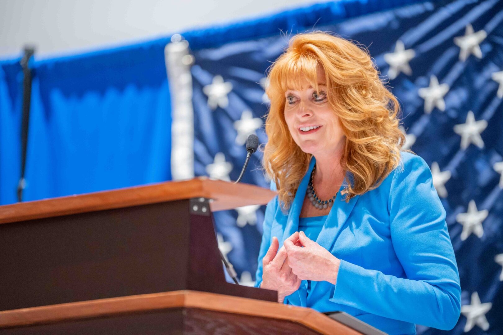State Treasurer Stacy Garrity received the endorsement of the Pennsylvania GOP on Sept. 20, 2025, during the party's fall meeting in State College. 
