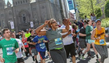 In this file photo, runners pass City Hall during the Broad Street Run.