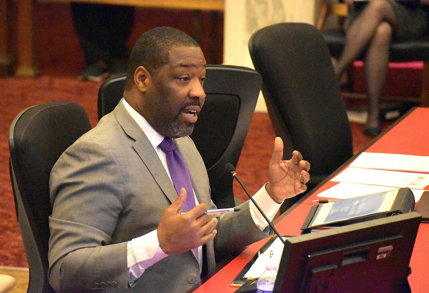 City Council President Kenyatta Johnson, pictured in a December 2025 file photo, championed the PhillySaves legislation.