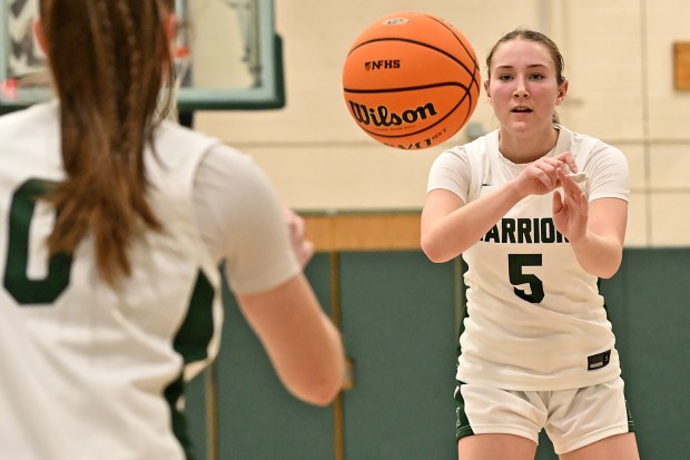 Methacton's Abby Masotta produced a 13-point effort in the Warriors' 57-48 overtime loss to Bensalem in a District 1-6A playback game on February 25, 2026. (Photo by Joe Evans/JoeEvansPictures.com)