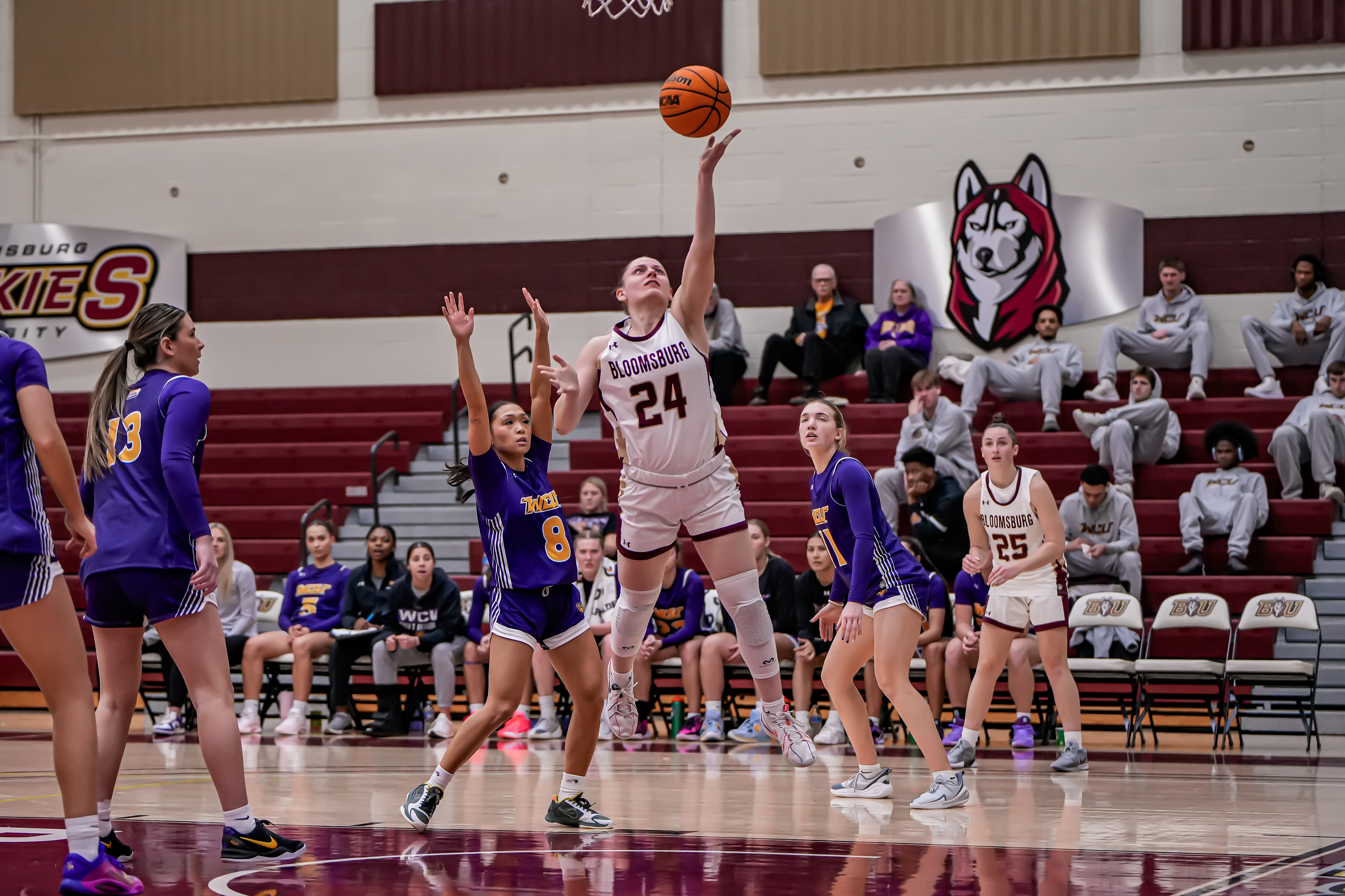 Bloomsburg and former Panther Valley standout basketball player Maddison Maynard....