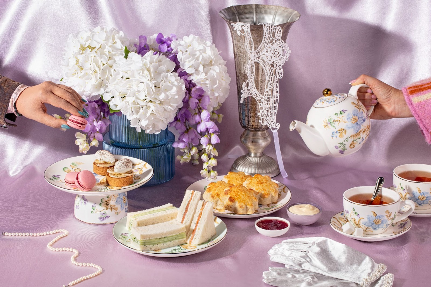 Now through Feb. 14, Philadelphians can book a Bridgerton Tea with themed refreshments.