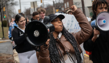 Allderdice students protest ICE as observers rally to Wilkinsburg