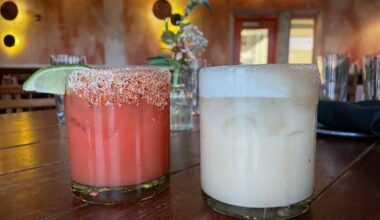 Drinks from Sor Ynez are shown.