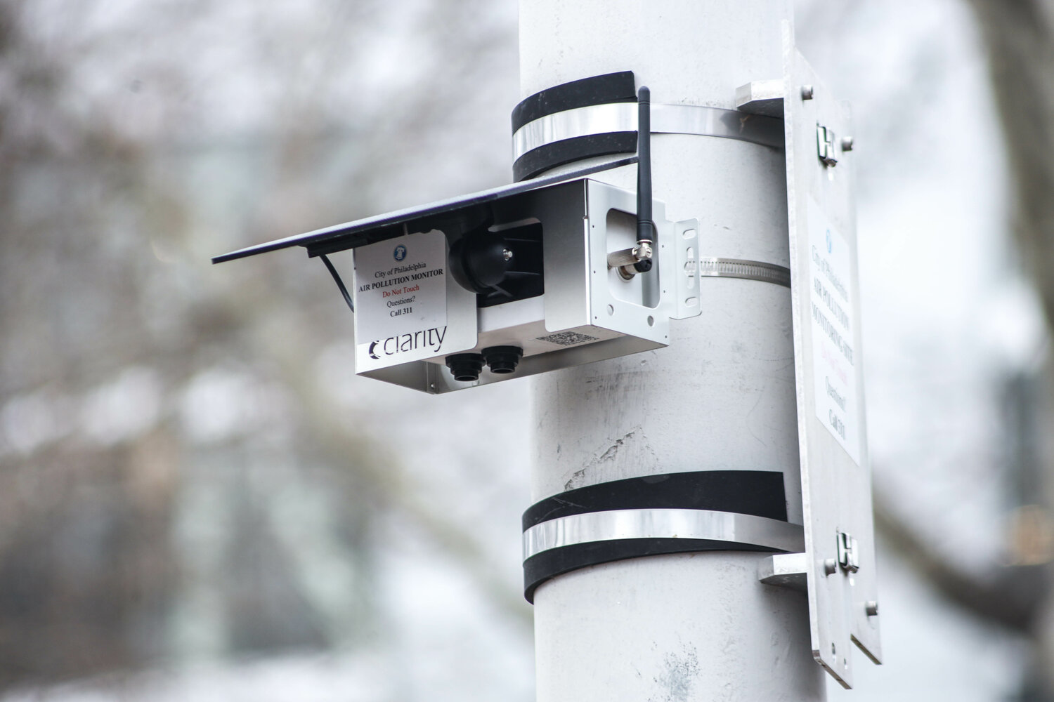 Air quality sensors have been installed at 76 locations across the city.