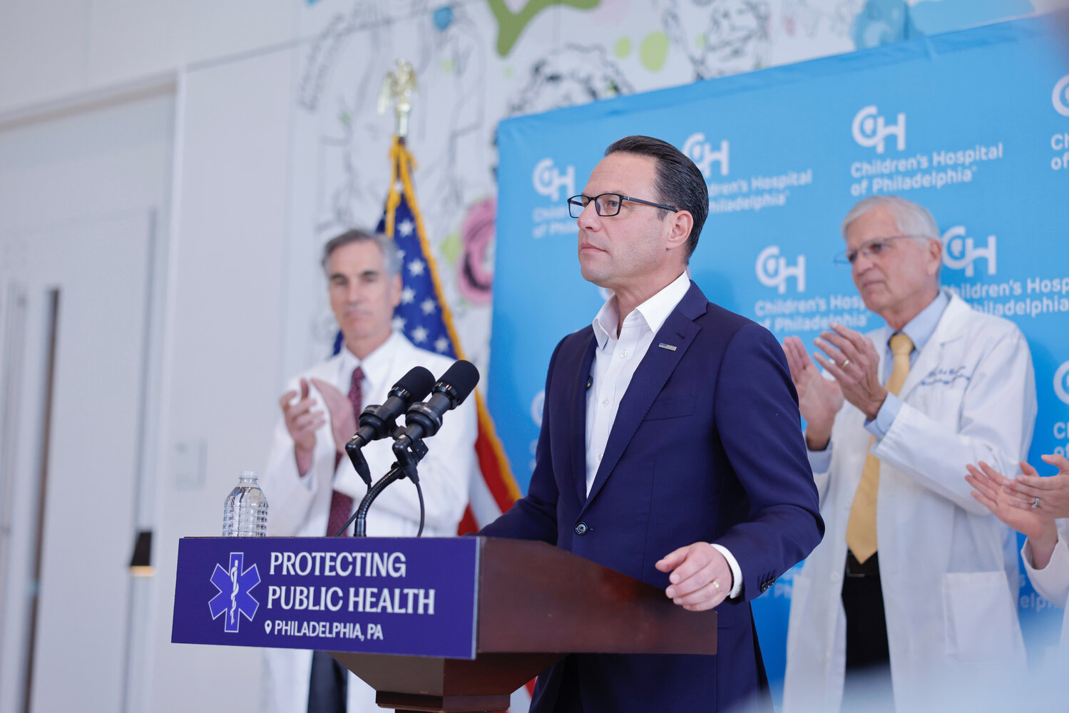 In this file photo, Gov. Josh Shapiro signs an executive order at Children