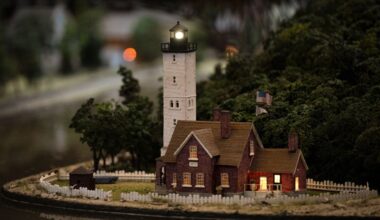 Presque Isle Lighthouse added to the Miniature Railroad & Village at Kamin Science Center