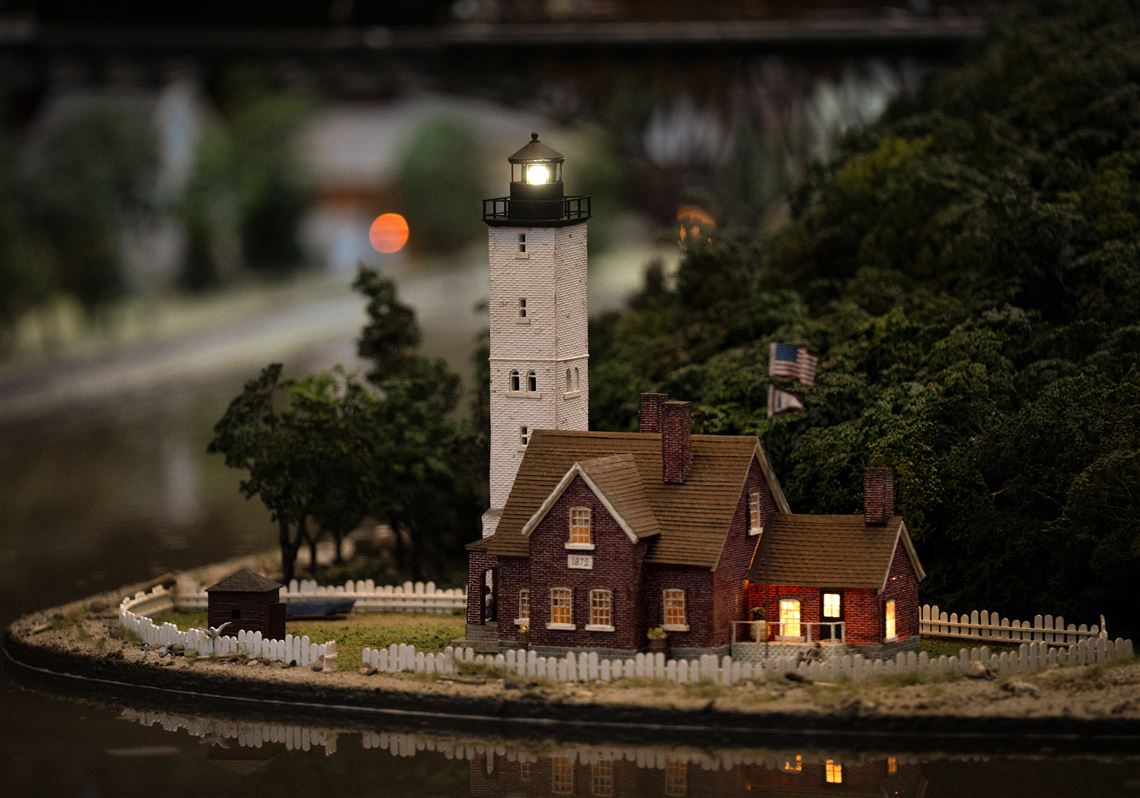 Presque Isle Lighthouse added to the Miniature Railroad & Village at Kamin Science Center