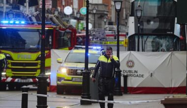 One dead and three injured in Dublin city centre bus crash
