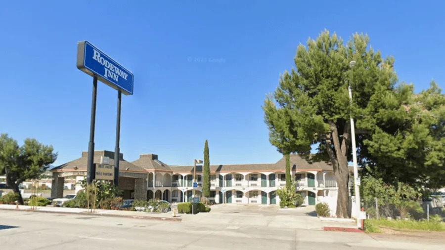 A Rodeway Inn motel in Castaic, California