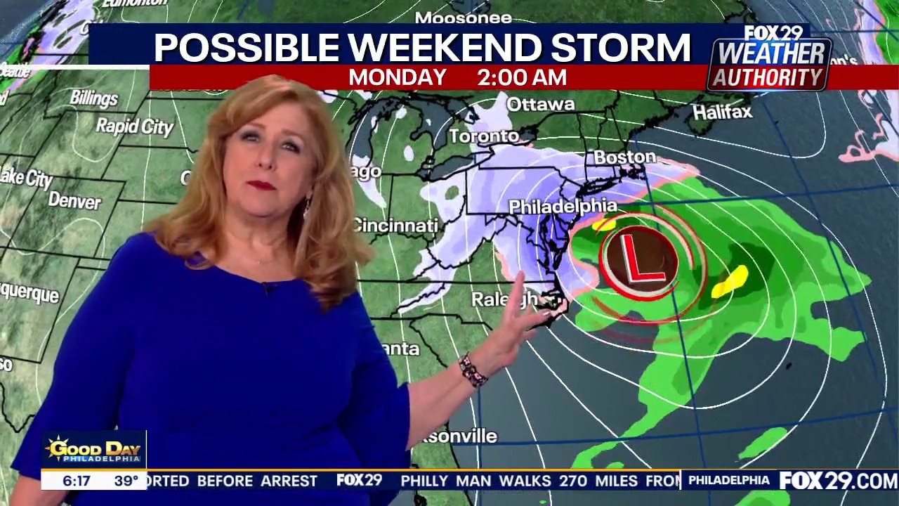 Philadelphia snow forecast: Latest on possible weekend nor'easter