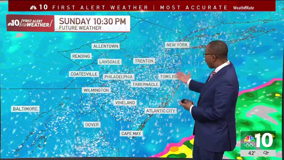 Gorgeous start to weekend before nor’easter brings snow on Sunday night – NBC10 Philadelphia